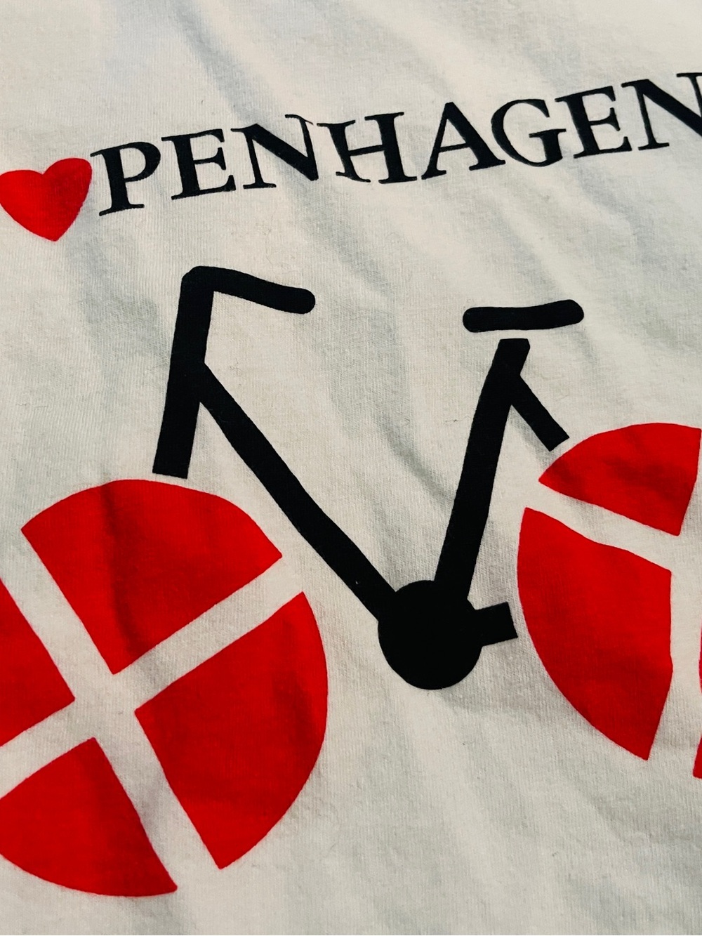 Copenhagen Heart & Bike Graphic Tee